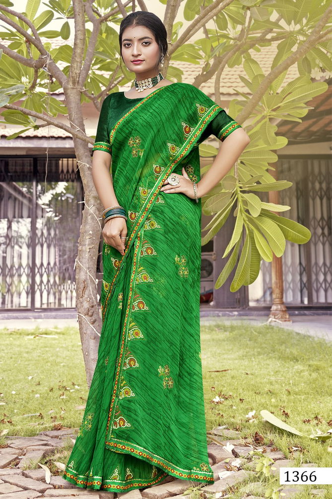 Grih Laxmi By Vallabhi Printed Daily Wear Georgette Sarees Wholesalers In Delhi